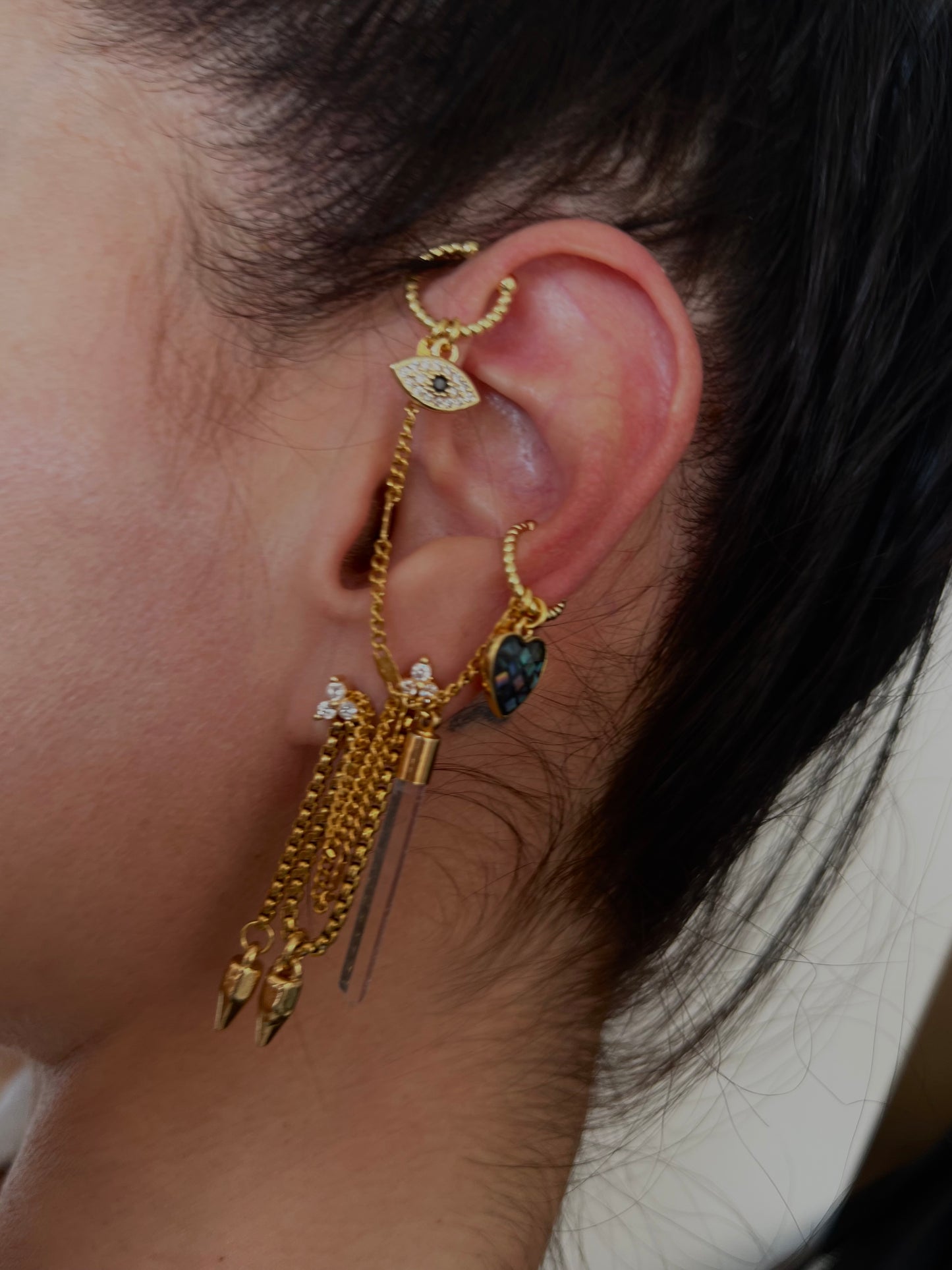 Aretas doble perforación