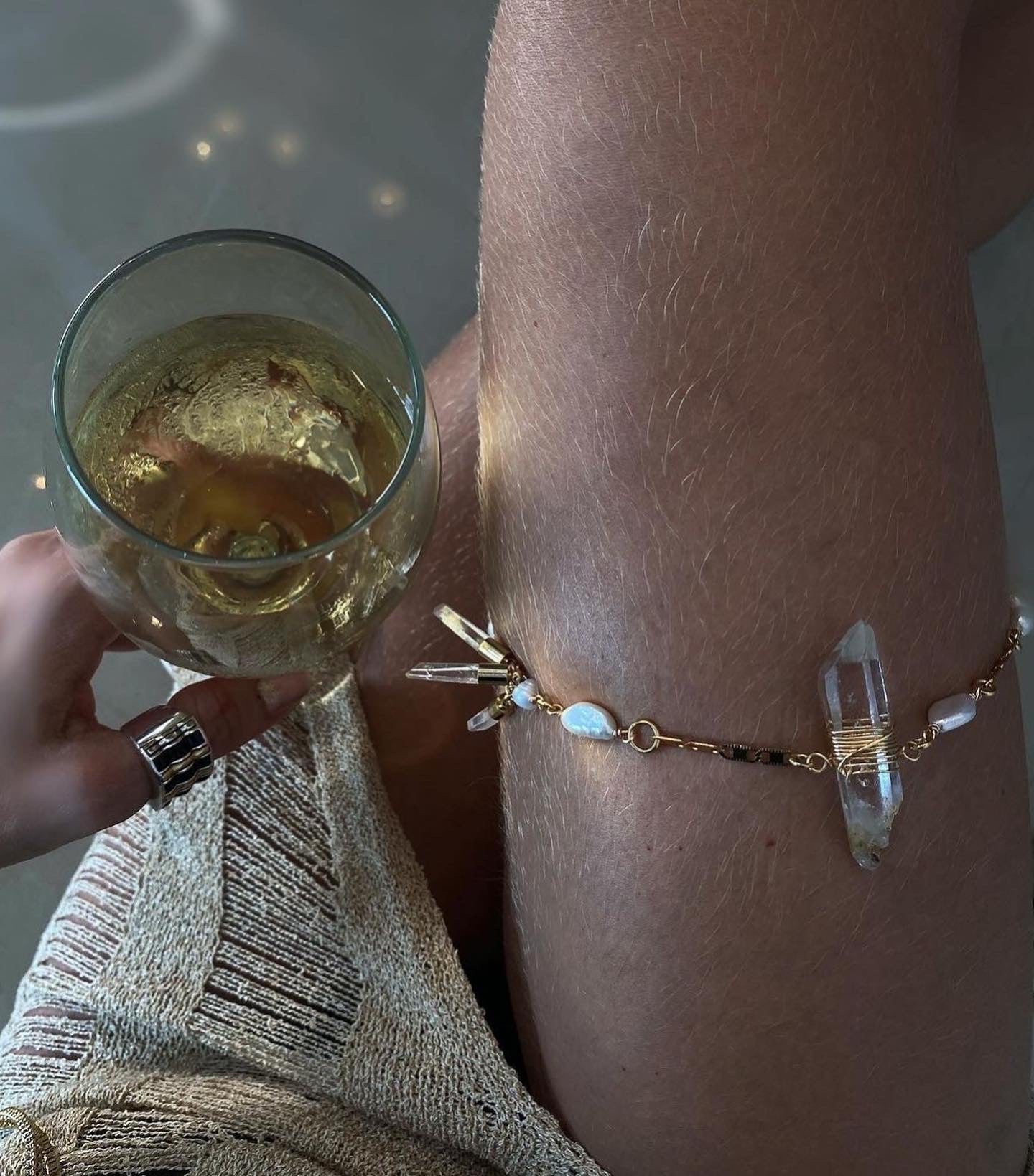 Liga de cuarzo y Perlas