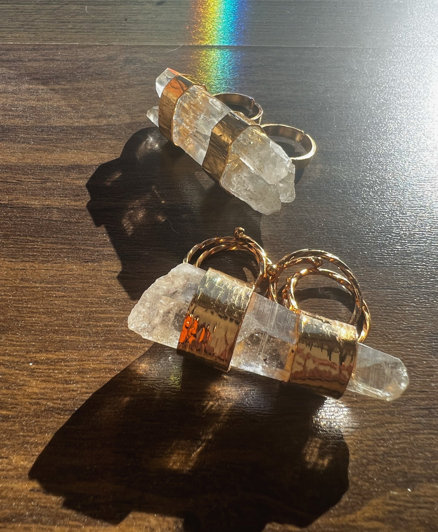Anillo solitario 1 cuarzo