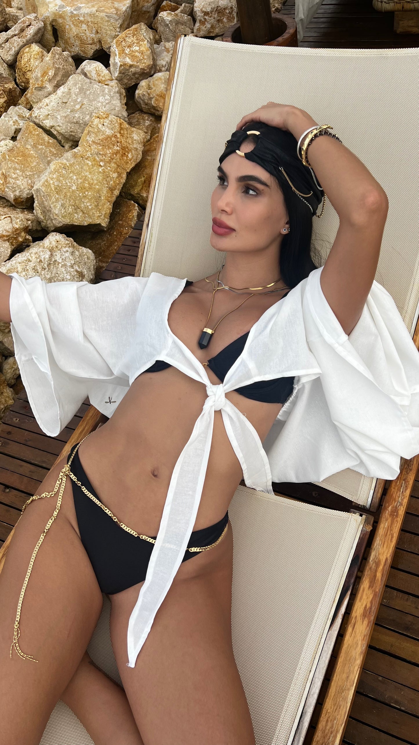 Turbante con cadenas