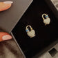 Aretas corazón en plata
